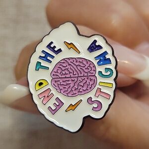 End the Stigma Mental Health Enamel Pin